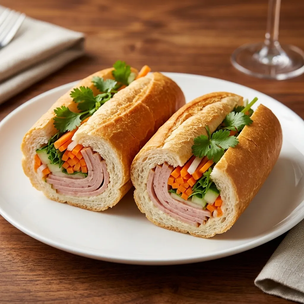BBQ Pork Vietnamese sub at Saigon Deli — Vietnamese deli in Forest Lawn Calgary