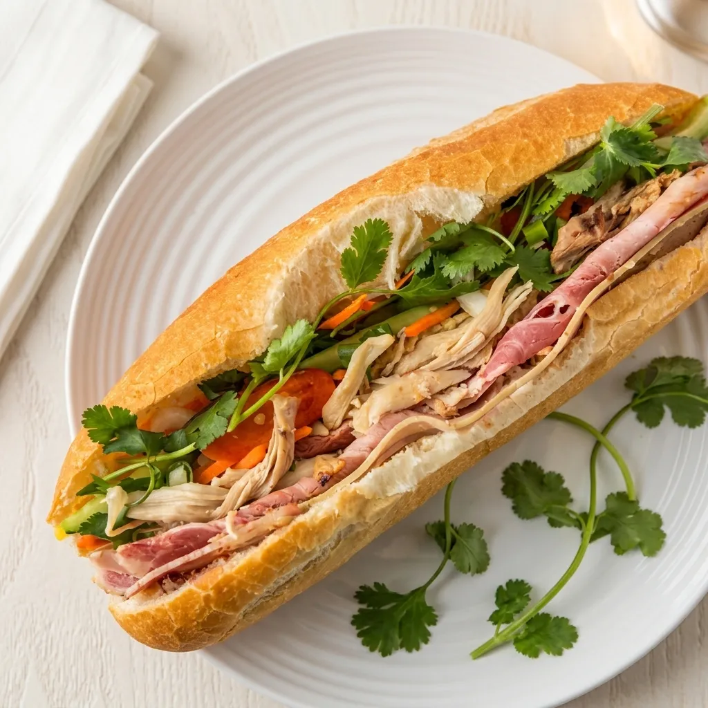 Sate Beef banh mi — spicy Vietnamese sub at Saigon Deli, Calgary SE